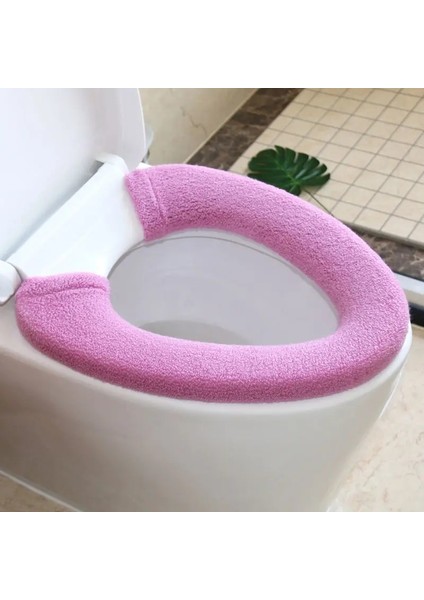 F Tarzı Klozet Kapağı Şeker Renkler Pamuk Linter Çevre Dostu Kış Sıcak Banyo Kalın Yıkanabilir Closestool Banyo Aksesuarları (Yurt Dışından)