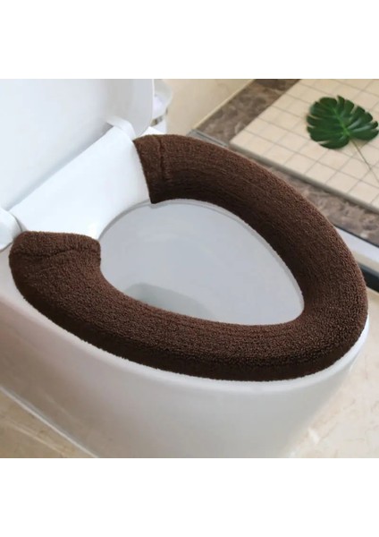 F Tarzı Klozet Kapağı Şeker Renkler Pamuk Linter Çevre Dostu Kış Sıcak Banyo Kalın Yıkanabilir Closestool Banyo Aksesuarları (Yurt Dışından)
