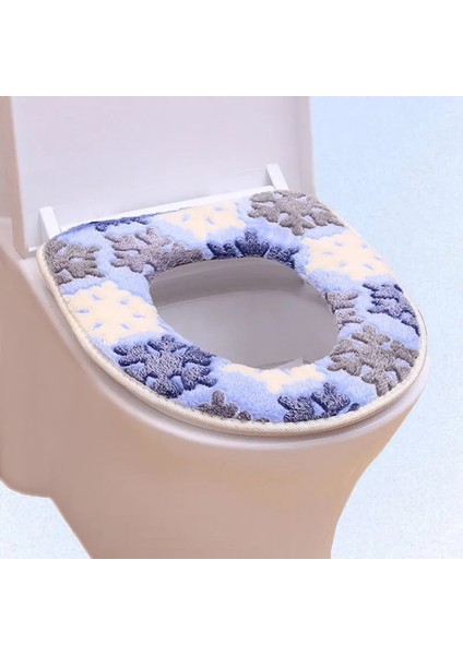 Bej Tarzı Trend Banyo Minder Örtüsü Closestool Yıkanabilir Klozet Yumuşak Isıtıcı Mat Kapak Pedi (Yurt Dışından)