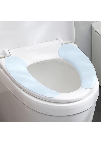 Mavi-L Tarzı 1 Çift Evrensel Klozet Kapağı Mat Yumuşak Wc Macun Tuvalet Yapışkan Koltuk Pedi Yıkanabilir Dekor Banyo Isıtıcı Koltuk Kapağı Aksesuarları (Yurt Dışından) indirimleri
