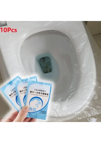 10 Adet Tarzı Adet Plastik Klozet Kapağı Su Geçirmez Kaymaz Temiz Hijyenik Klozet Kapağı Banyo Malzemeleri cm Su Geçirmez Yastık (Yurt Dışından)
