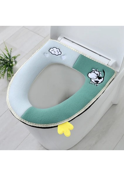 No.24 Tarzı Klozet Minderi Kalınlaşma Kış Temel Evrensel Modeller Yıkanabilir Fermuar Tipi Klozet Çıkartmaları Su Geçirmez Macun Tipi (Yurt Dışından)