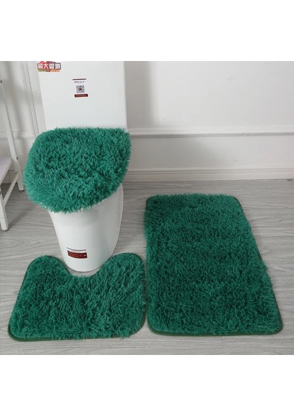 No.2 Tarzı Et Katı Renk Kadife Banyo Paspas Seti Kabarık Kıllar Banyo Halıları Modern Tuvalet Çıtası Yumuşak Peluş Banyo Halı Seti (Yurt Dışından) fırsatları
