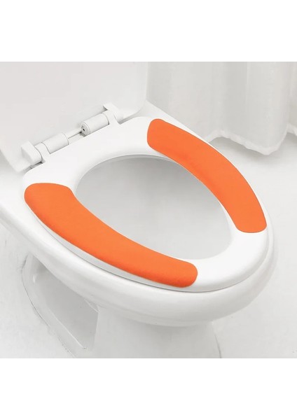 Turuncu Tarzı Ttkeyy1 Çift Evrensel Yapışkanlı Tuvalet Paspas Polar Koltuk Örtüsü Yeniden Kullanılabilir Klozet Dolgu Yıkanabilir Banyo Paspas Klozet Kapağı (Yurt Dışından)