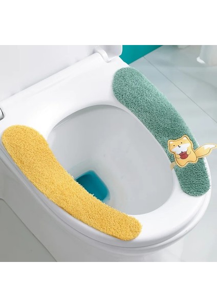 Turuncu Tarzı Ttkeyy1 Çift Evrensel Yapışkanlı Tuvalet Paspas Polar Koltuk Örtüsü Yeniden Kullanılabilir Klozet Dolgu Yıkanabilir Banyo Paspas Klozet Kapağı (Yurt Dışından) fiyatları