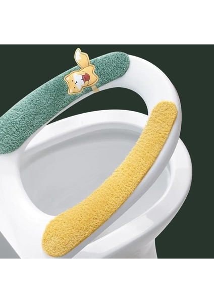 Yeşil Tarzı 3306 Tuvalet Minderi Triceless Macun Yapışkanlı Tuvalet Minderi Dört Mevsim Evrensel Tuvalet Minderi Tuvalet Kış Sıcak Tuvalet Halkası (Yurt Dışından) fırsatları