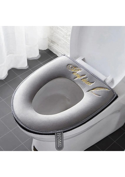 No.1 Stili Kadife Yumuşak Kalınlaşmak Fermuar Su Geçirmez Çıkarılabilir Ev Gereçleri Tuvalet Minderi Flip Klozet Kapağı (Yurt Dışından) modelleri