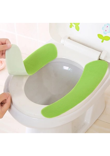 Ey Stil Klozet Kapağı Yumuşak Wc Macun Klozet Pedi Yıkanabilir Banyo Isıtıcı Koltuk Kapak Kapak Pedi Tuvalet Closestool Yapışkan Koltuk Mat (Yurt Dışından)