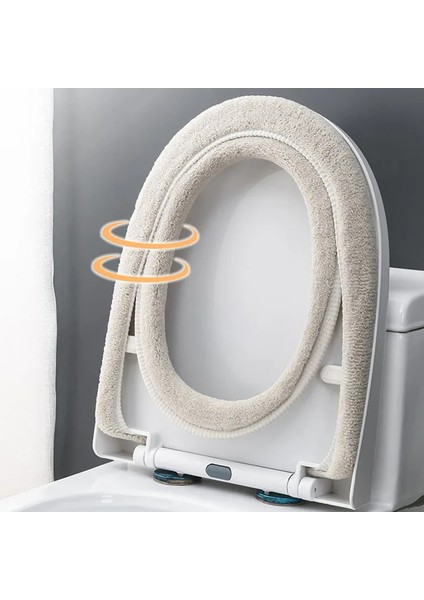 D Tarzı Banyo Klozet Closestool Yıkanabilir Yumuşak Kış Isıtıcı Mat Pad Yastık O-Şekilli Klozet Bide Kapakları (Yurt Dışından) fırsatları