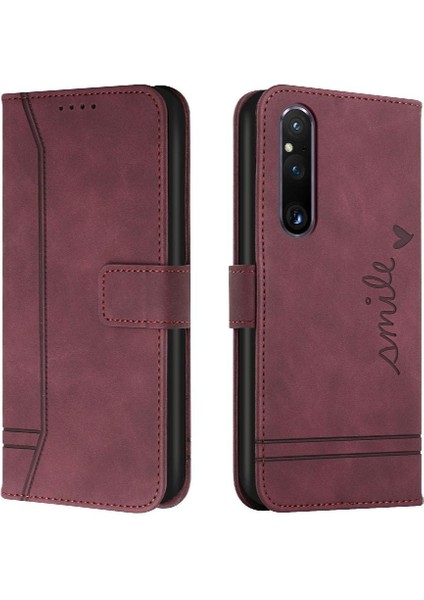 Sony Xperia 1 V Manyetik Kapatma Flip Folio Cüzdan Pu Kart Için Telefon Kılıfı (Yurt Dışından) indirimleri