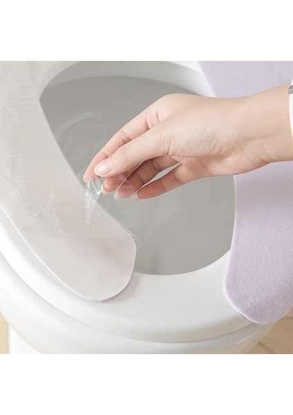 Pembe Tarzı 2104 Tuvalet Minderi Dört Mevsim Ev Yastık Evrensel Su Geçirmez Macun Peluş Tuvalet Yapışkan Mat Yapışkanlı Tuvalet Etiketi (Yurt Dışından)