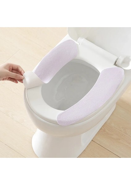 Pembe Tarzı 2104 Tuvalet Minderi Dört Mevsim Ev Yastık Evrensel Su Geçirmez Macun Peluş Tuvalet Yapışkan Mat Yapışkanlı Tuvalet Etiketi (Yurt Dışından)
