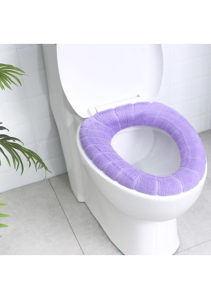 Sku-2 Stili Evrensel Yumuşak Peluş Klozet Kapağı Yıkanabilir Sonbahar Kış Sıcak Tuvalet Çıtası Closestool Koltuk Mat Banyo Aksesuarları (Yurt Dışından)