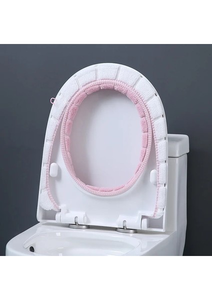 Sku-2 Stili Evrensel Yumuşak Peluş Klozet Kapağı Yıkanabilir Sonbahar Kış Sıcak Tuvalet Çıtası Closestool Koltuk Mat Banyo Aksesuarları (Yurt Dışından)