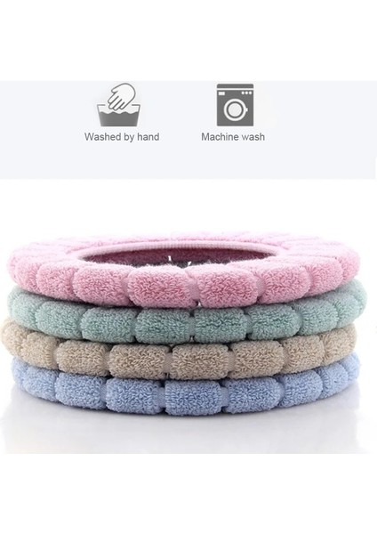 B Tarzı Banyo Kadife Mercan Klozet Kapağı Kış Tuvalet Kapağı Ev Closestool Mat Koltuk Kılıfı Kapak Rahat Junejour (Yurt Dışından)