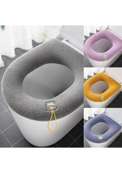 Taro Stili Yıkanabilir Klozet Kapağı Mat Banyo Closestool Minder Yumuşak Kış Isıtıcı (Yurt Dışından) fiyatları