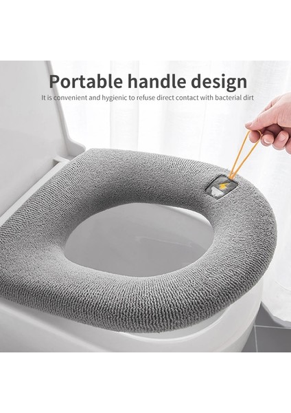 Bir Stil 1 Adet Kış Sıcak Örgü Klozet Kapağı Closestool Mat Yıkanabilir O-Şekilli Ped Yumuşak Kalınlaşma Banyo Aksesuarları (Yurt Dışından) modelleri