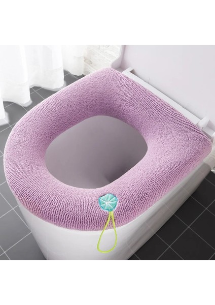 D Tarzı Ev Sıcak Yumuşak Kalınlaşmak Klozet Kapağı Isıtıcı Closestool Mat Banyo Klozet Kapağı Evrensel Peluş Tuvalet Minderi (Yurt Dışından)