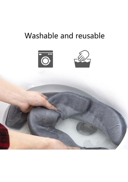 Gri Tarzı Klozet Kapağı Sıcak Yıkanabilir Yeniden Kullanılabilir Klozet Yastığı Isıtıcı Flanel Tuvalet Pedleri Kış Banyo Için Yeniden Kullanılabilir Yastık (Yurt Dışından) fırsatları