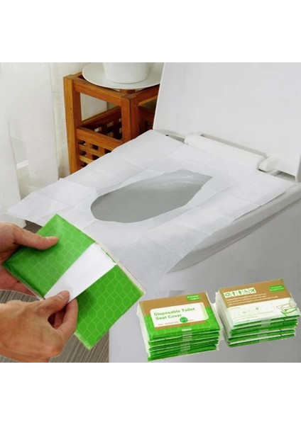 Beyaz Stil Tek Kullanımlık Tuvalet Kağıdı Travelcamping Banyo Aksesuarları Için Taşınabilir Güvenlik Klozet Kapağı (Yurt Dışından)