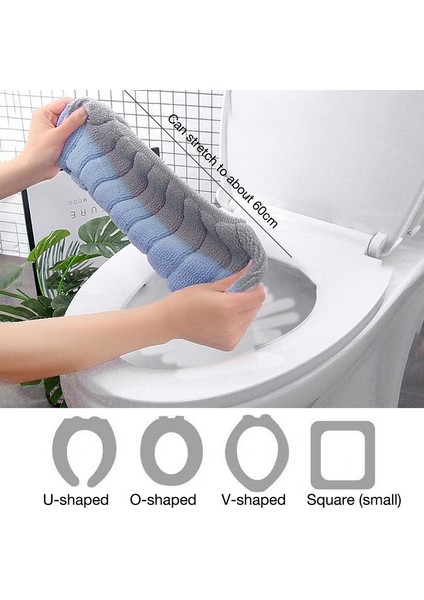 No.2 Tarzı Klozet Kapağı Için Yastık Gerilebilir Sıcak Klozet Kolu ile Tuvalet Kapağı Tuvalet Halkası Kapağı Kış Cilt Dostu Klozet Kapağı (Yurt Dışından)