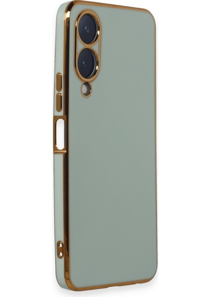 Vivo Y17 Kılıf Volet Silikon Parlak Kenar