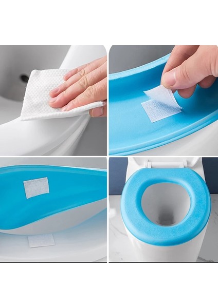 B-Yeşil Tarzı Klozet Kapağı Tuvalet Çıtası Eva Su Geçirmez Köpük Mat Tuvalet Contası Yastık Mat Taşınabilir Özelleştirilebilir Klozet Pedi (Yurt Dışından) fırsatları