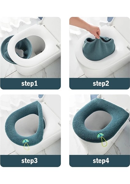 Gy2 Tarzı Kış Sıcak Klozet Kapağı Closestool Mat Saf Renk O-Şekilli Bide Örtüsü Soğuk Günde Sıcak Tutar (Yurt Dışından) fiyatları