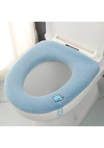 Gri Tarzı Sevimli Karikatür Klozet Kapağı Japon Sıcak Tutmak Closestool Mat Yıkanabilir Kalınlaşmak Wc Yastık Pedi Withhandle Banyo Aksesuarları (Yurt Dışından)