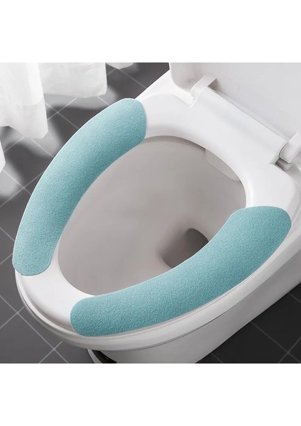 No.5 Tarzı 1 Çift Taşınabilir Yeniden Kullanılabilir Sıcak Peluş Klozet Dolum Yıkanabilir Banyo Paspas Koltuk Örtüsü Sağlık Yapışkan Ped Ev Gereçleri (Yurt Dışından) fırsatları