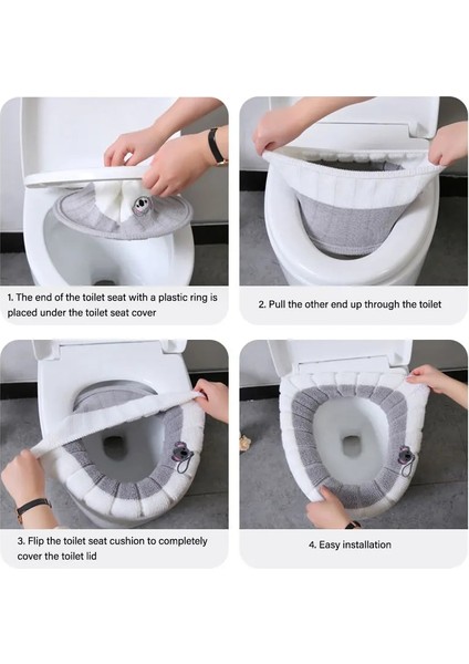 Mavi Stil Elastik Klozet Mat Kalınlaşmış Yumuşak Sıcak Yıkanabilir Banyo Closestool Tuvalet Kapağı Aksesuarları Mercan Tuvalet Mat Ev Dekor (Yurt Dışından) fiyatları