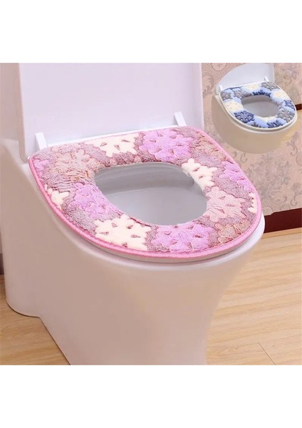 Pembe Tarzı Trend Banyo Minder Örtüsü Closestool Yıkanabilir Klozet Yumuşak Isıtıcı Mat Kapak Pedi (Yurt Dışından) indirimleri