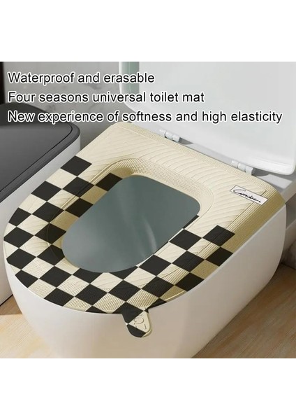 Mavi Stil Klozet Isıtıcı Pedleri Klozet Minderli Yıkanabilir Su Geçirmez Eva Banyo Klozet Kapağı Saplı Rahat Duygu ve Kalınlaşmak (Yurt Dışından) fiyatları