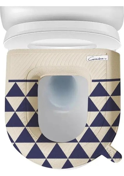 Mavi Stil Klozet Isıtıcı Pedleri Klozet Minderli Yıkanabilir Su Geçirmez Eva Banyo Klozet Kapağı Saplı Rahat Duygu ve Kalınlaşmak (Yurt Dışından) modelleri
