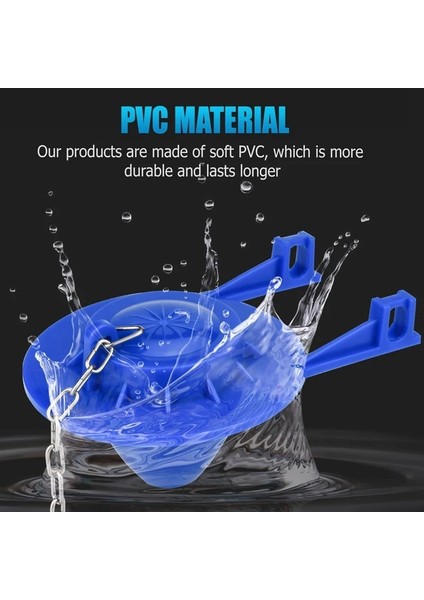 Mavi Stil Tuvalet Sineklik Yükseltme Pvc Malzeme 2 Inç Evrensel Amerikan Standart Tuvalet Tankı ile Uyumlu (Yurt Dışından) fiyatları