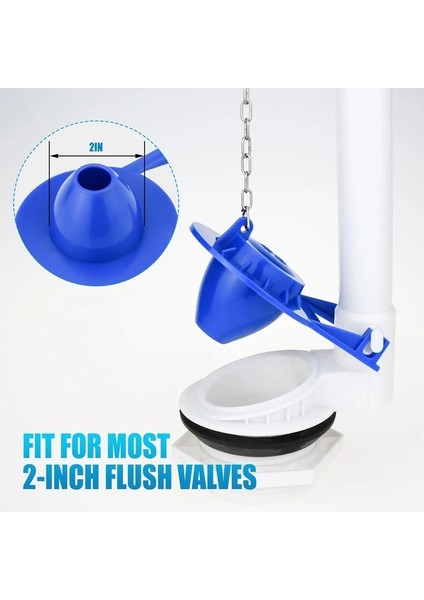 Mavi Stil Tuvalet Sineklik Yükseltme Pvc Malzeme 2 Inç Evrensel Amerikan Standart Tuvalet Tankı ile Uyumlu (Yurt Dışından) fırsatları