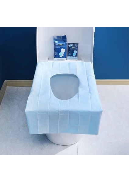 7-50 Adet Tarzı Klozet Kapakları Yetişkinler Için Tek Kullanımlık Su Geçirmez Paket Umumi Tuvaletler Için Seyahat Aksesuarları Uçak Kamp (Yurt Dışından) modelleri