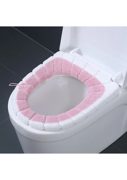 Sku-13 Stili Evrensel Yumuşak Peluş Klozet Kapağı Yıkanabilir Sonbahar Kış Sıcak Tuvalet Çıtası Closestool Koltuk Mat Banyo Aksesuarları (Yurt Dışından)