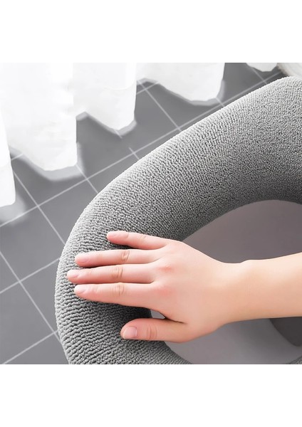 No.1 Stili Banyo Klozet Kapağı Saplı Evrensel Peluş Tuvalet Minderi Ev Yumuşak Kalın Klozet Kapağı Isıtıcı Mat (Yurt Dışından) fırsatları