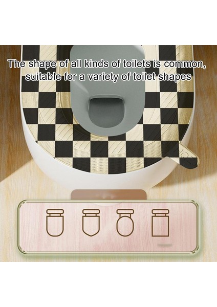 Mavi Stil Klozet Isıtıcı Pedleri Klozet Minderli Yıkanabilir Su Geçirmez Eva Banyo Klozet Kapağı Saplı Rahat Duygu ve Kalınlaşmak (Yurt Dışından) indirimleri