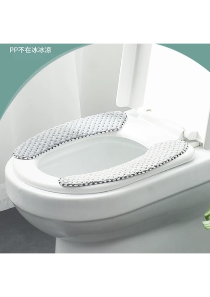 Mavi Stil Evrensel Kalın Klozet Kapağı Yumuşak Klozet Minderi O-Şekilli Isıtıcı Wc Closestool Mat Banyo Aksesuarları Tuvalet Kapağı (Yurt Dışından) modelleri