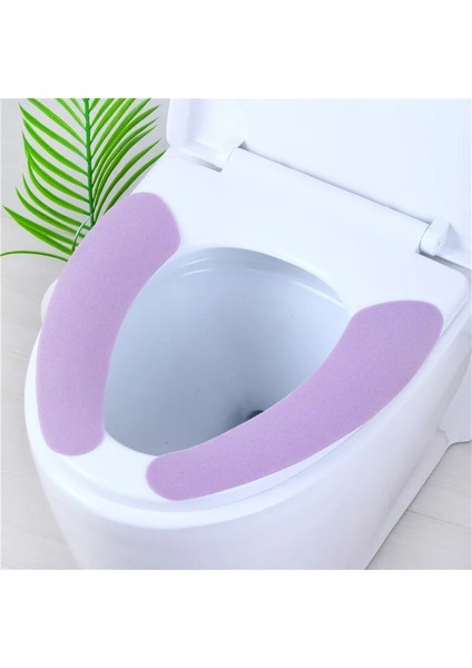 Mor Tarzı Bahar Yumuşak Seyahat Ev Klozet Koltuk Minderi Dört Mevsim Kullanılabilir Yapışkan Iskandinav Tarzı Kalınlaşmış Sıcaklık Kaymaz Koltuk Pedi (Yurt Dışından)