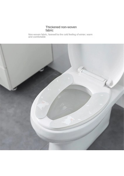 Tavşan Tarzı Güçlü ve Sağlam Yumuşak Tuvalet Macunu Kendinden Yapışkanlı Tip Serin ve Sıcak Tutun Tuvalet Yapışkanlı Koltuk Minderi 1 Çift Klozet Kapağı (Yurt Dışından) fiyatları