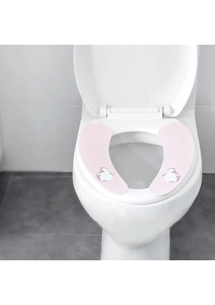 Tavşan Tarzı Güçlü ve Sağlam Yumuşak Tuvalet Macunu Kendinden Yapışkanlı Tip Serin ve Sıcak Tutun Tuvalet Yapışkanlı Koltuk Minderi 1 Çift Klozet Kapağı (Yurt Dışından) indirimleri