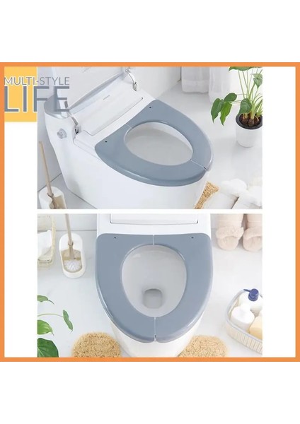 No.1 Stili Yeniden Kullanılabilir Tuvalet Kapağı Taşınabilir Tuvalet Hijyenik Ped Katlanır Evrensel Closestool Kapak Paspaslar Banyo Aksesuarları Su Geçirmez (Yurt Dışından) fiyatları