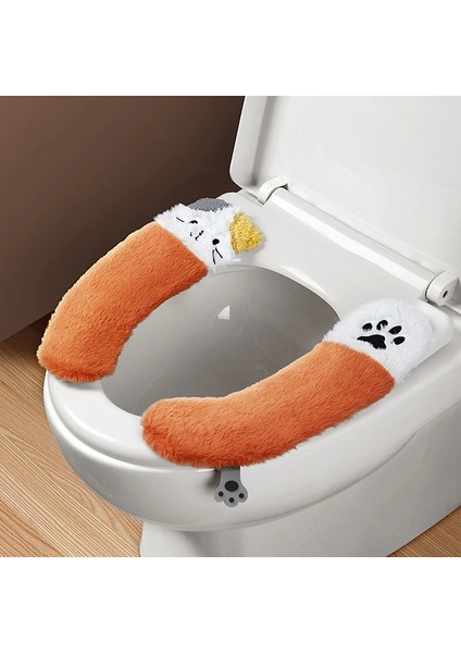 Jbm Stili Evrensel Klozet Kapağı Yumuşak Wc Macunu Tuvalet Yapışkan Koltuk Pedi Yıkanabilir Banyo Isıtıcı Koltuk Çıtası Ped Yastık Düz Renk (Yurt Dışından)