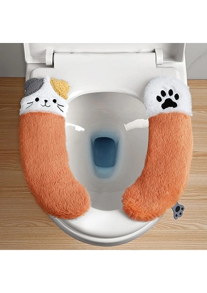 Jbm Stili Evrensel Klozet Kapağı Yumuşak Wc Macunu Tuvalet Yapışkan Koltuk Pedi Yıkanabilir Banyo Isıtıcı Koltuk Çıtası Ped Yastık Düz Renk (Yurt Dışından)