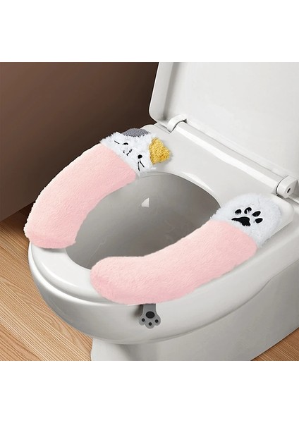 Jbm Stili Evrensel Klozet Kapağı Yumuşak Wc Macunu Tuvalet Yapışkan Koltuk Pedi Yıkanabilir Banyo Isıtıcı Koltuk Çıtası Ped Yastık Düz Renk (Yurt Dışından)