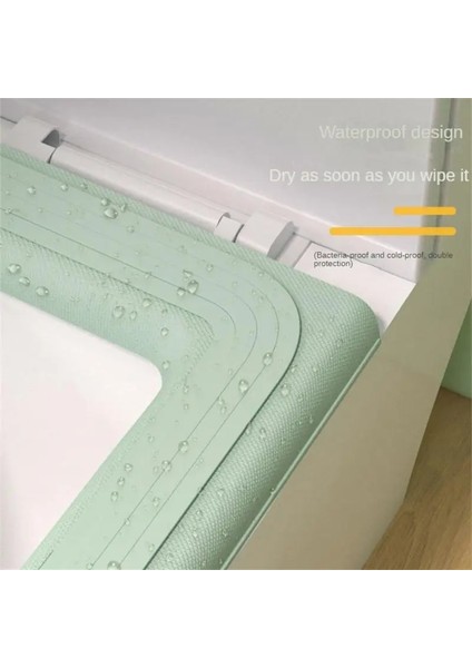Yeşil Tarzı Tuvalet Paspası Evrensel U Şeklinde Su Geçirmez Tuvalet Koltuk Minderi Yıkanabilir Eva Dört Mevsim Banyo Aksesuarları Closestool Mat Peluş (Yurt Dışından) fırsatları