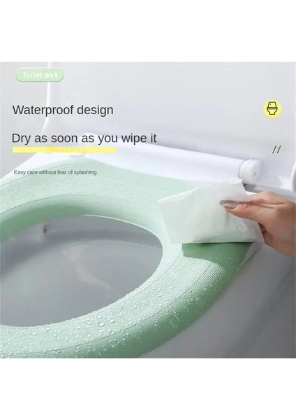 Beyaz Stil Kolay Temizlenebilir Klozet Minderi Silika Jel Banyo Ev Yastık Etiket Tuvalet Kapağı Uygun Dört Mevsim Su Geçirmez (Yurt Dışından) indirimleri